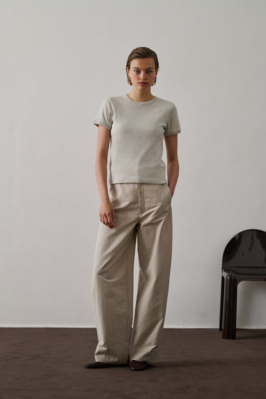 Tee-Shirt Aristide - Gris Chiné - Coton - Femme